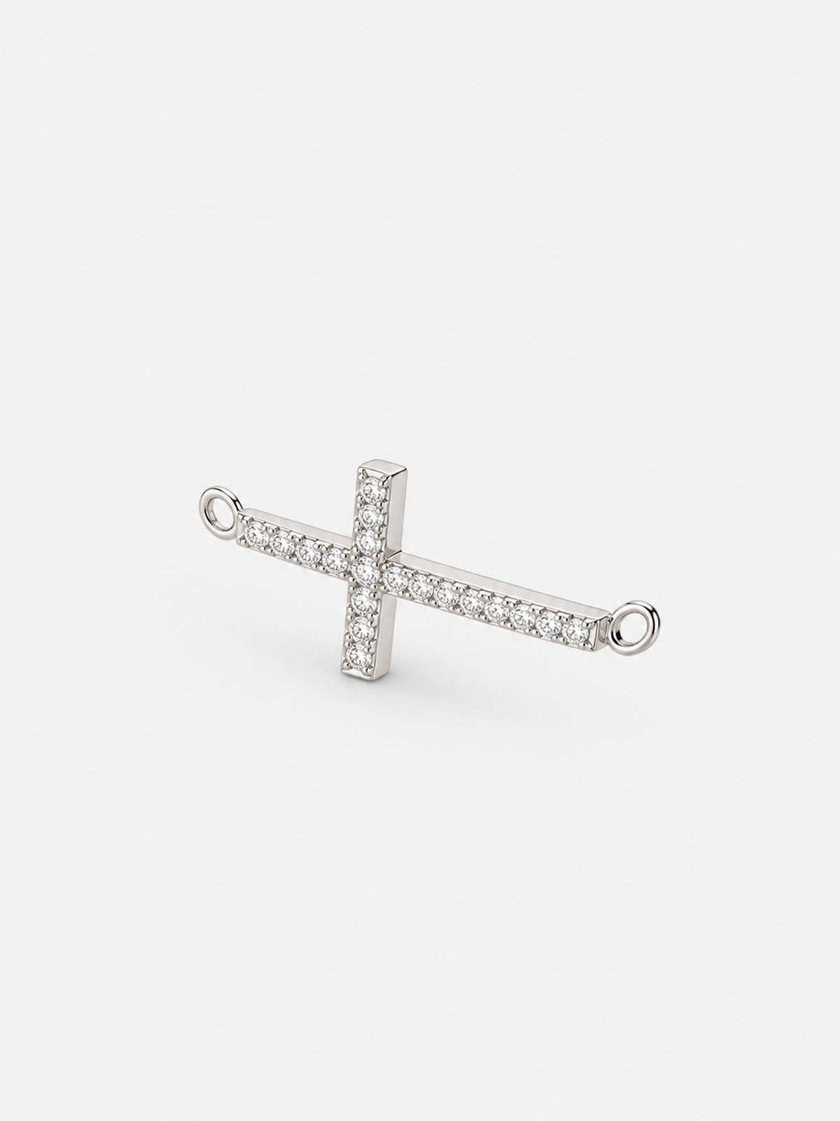 Small Pavé Cross Necklace for Women