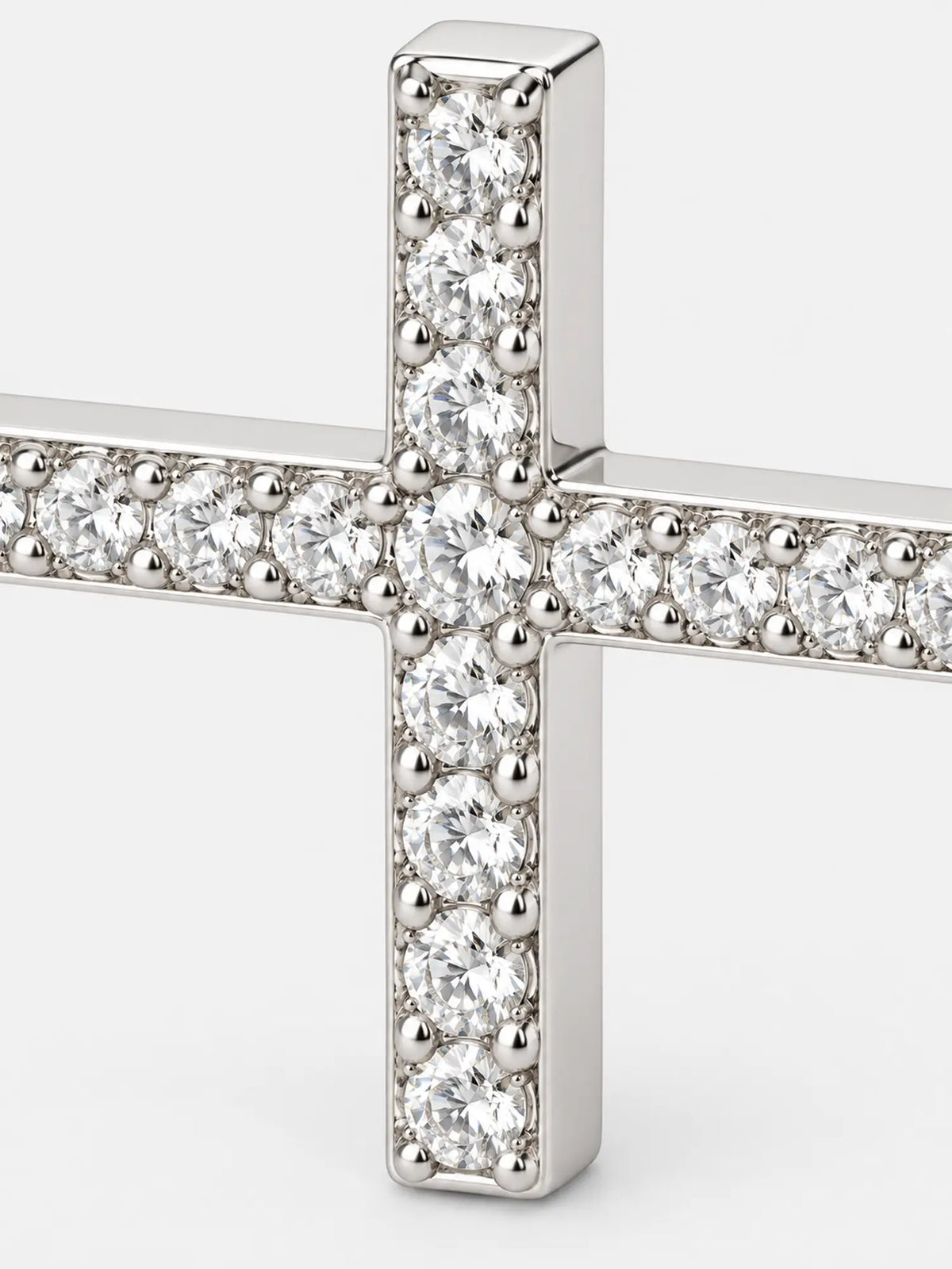 Small Pavé Cross Necklace for Women