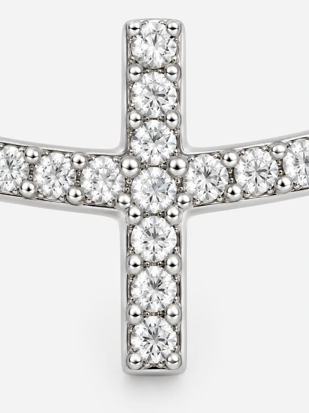 Small Silver Cross Necklace in 925 Sterling Silver