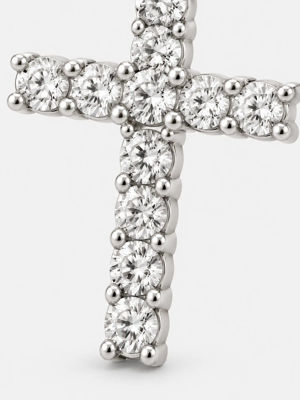 Pearl Necklace with a Cross Pendant