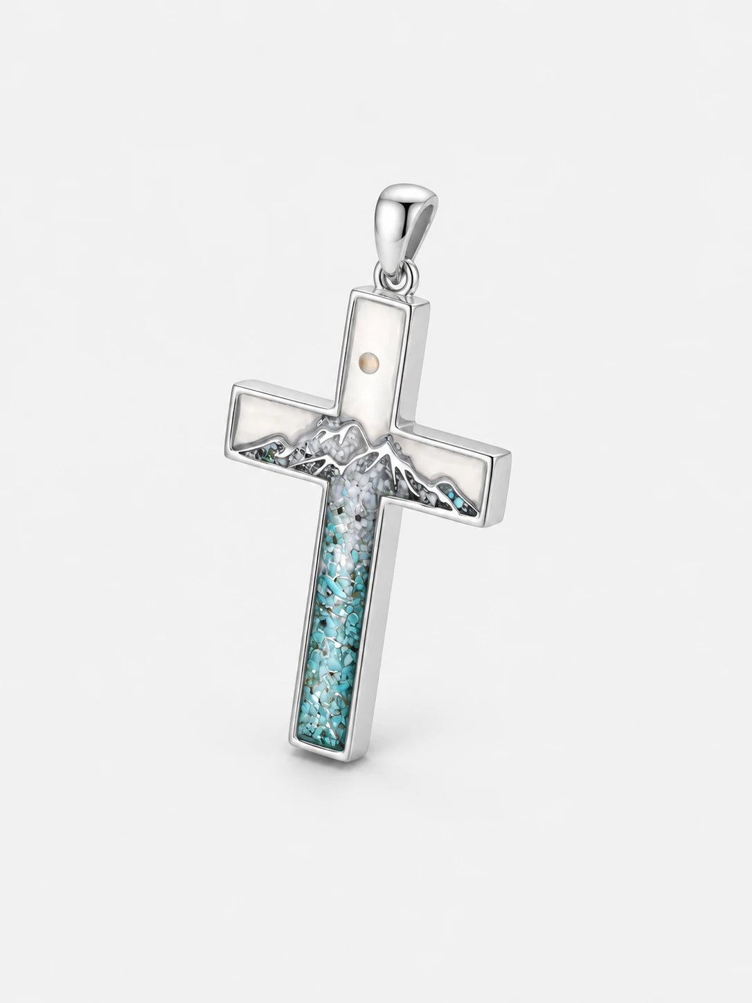 Mountain Turquoise Cross Necklace
