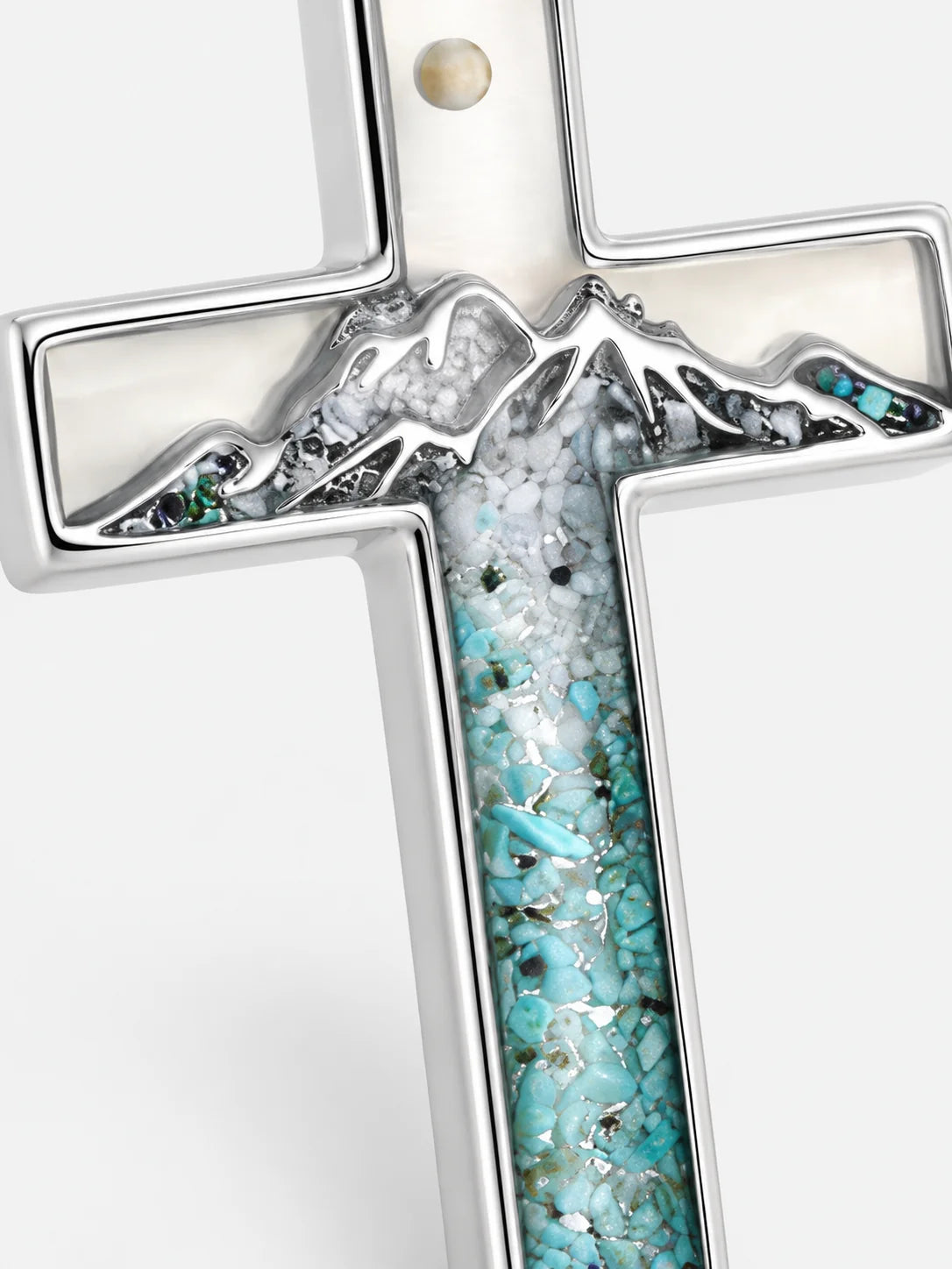 Mountain Turquoise Cross Necklace