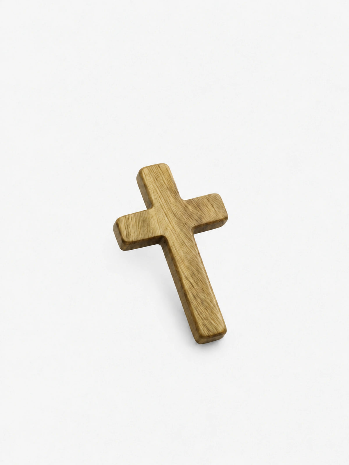Green Sandalwood Wooden Cross Pendant Necklace